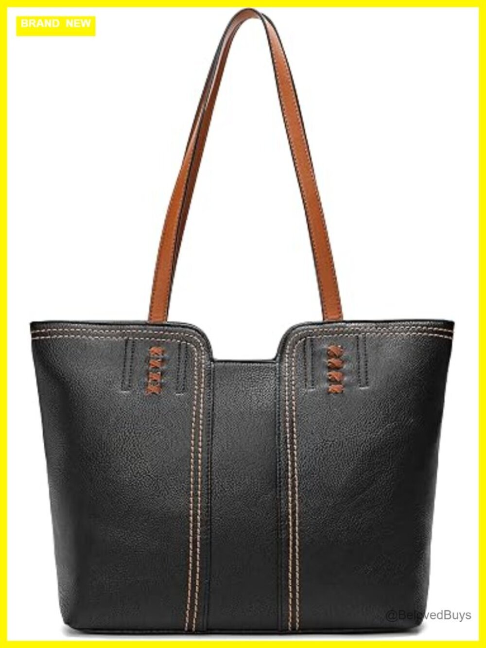 Vegan Leather Tote Bag Top Handle Satchel Hobo Purse